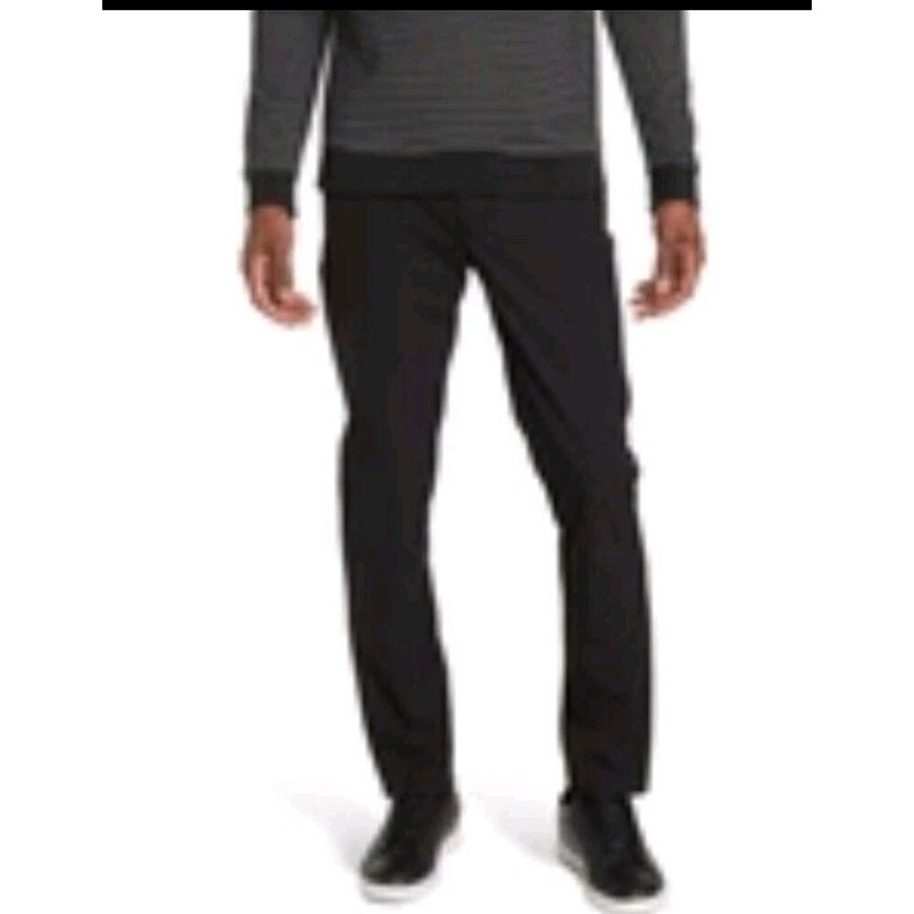 Mens XXL Thomas Dean Performance Pants Nylon Spandex Blend NWT Black Stretch